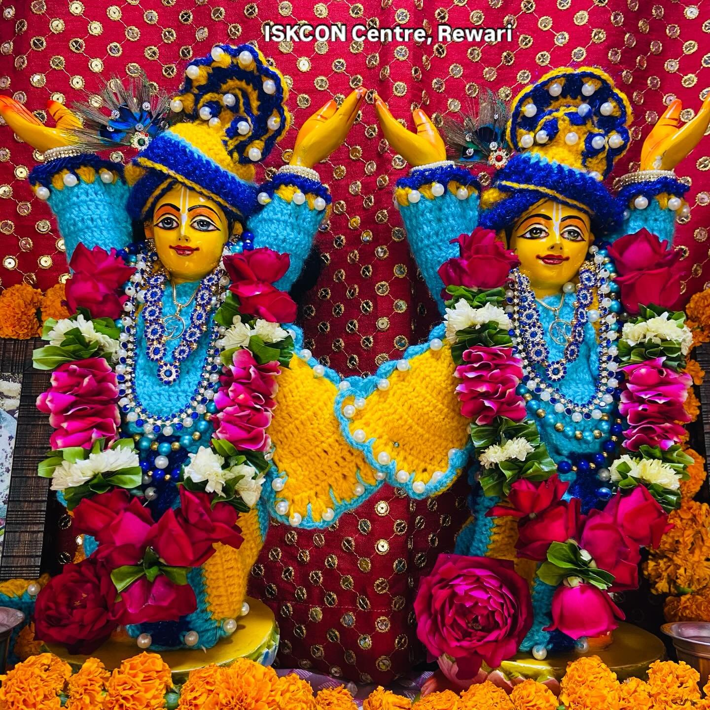 Darshan of the deities at ISKCON Rewari