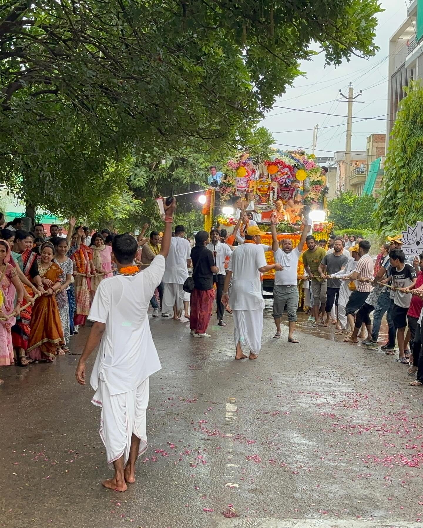 Sri Sri Jagannath Rath Yatra 2025 procession in Rewari