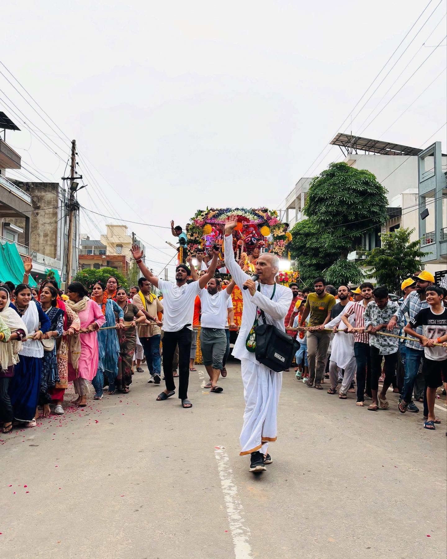 Sri Sri Jagannath Rath Yatra 2025 procession in Rewari
