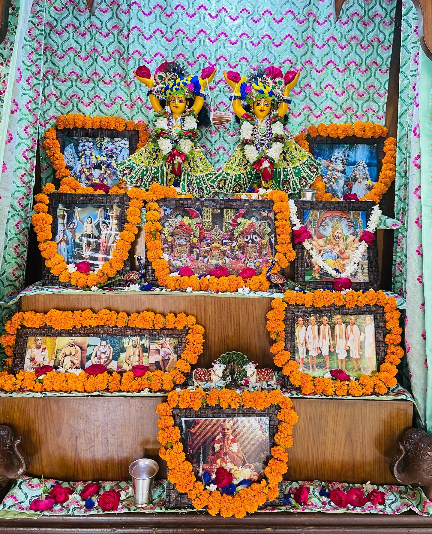 Deity darshan of Lord Nrisimhadev at ISKCON Centre Rewari