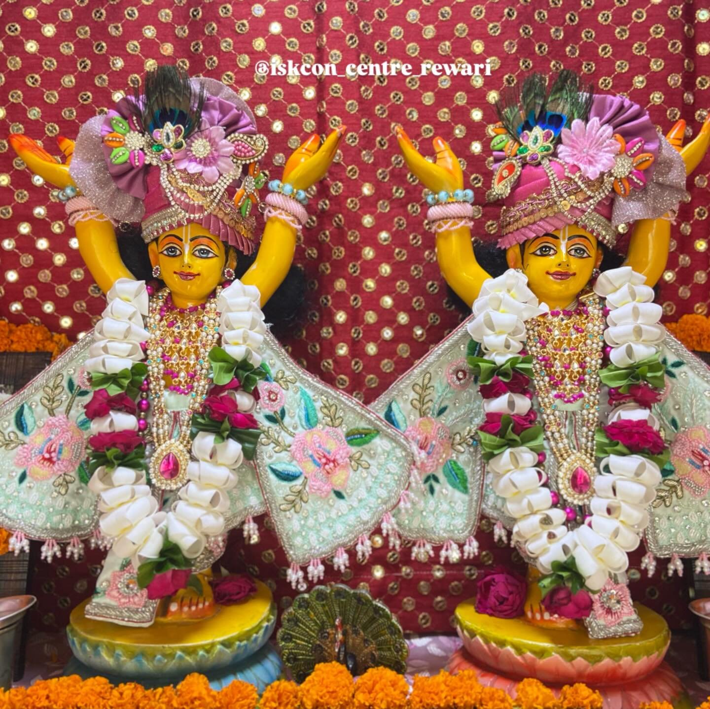 Divine darshan of Sri Sri Gaur Nitai, Gauranga and Nityananda