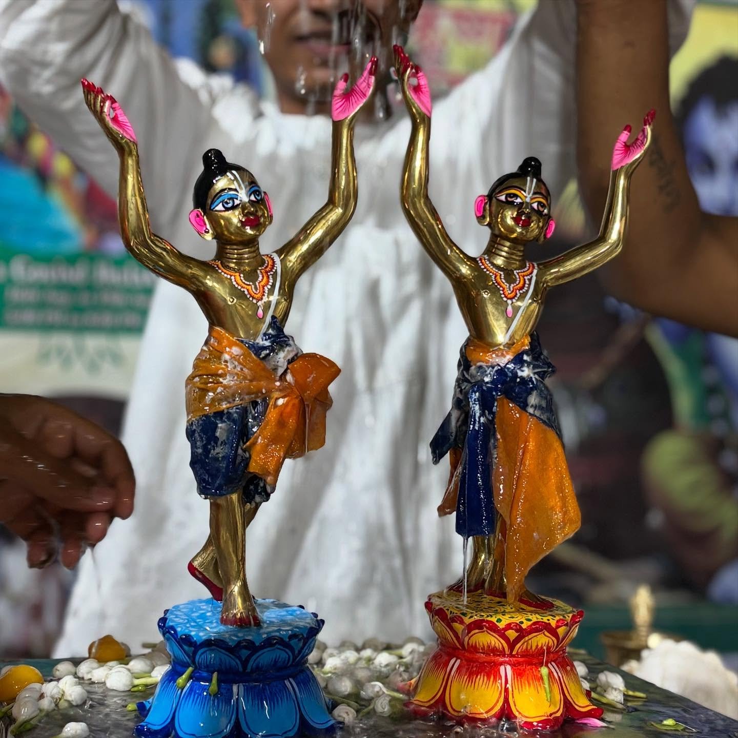 Gaur Purnima Maha Abhishek of Sri Sri Gaur Nitai at ISKCON Rewari