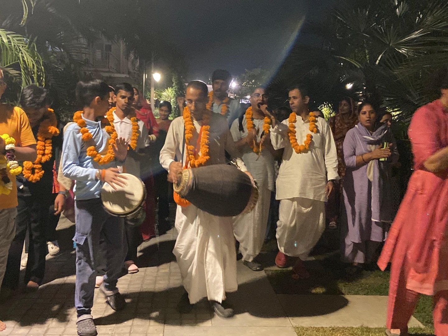 Hari Naam Sankirtan movement at Amangani Society, Rewari