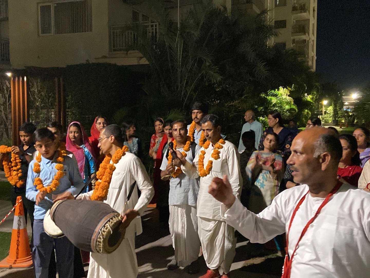 Hari Naam Sankirtan movement at Amangani Society, Rewari
